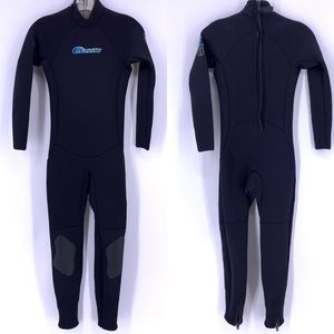 Aleeda Classic Kids XL Full Sz Wetsuit Black Mint